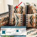 Boho Couch Cover - Chic Snow Chenille Sofa Slipcover