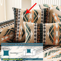 Boho Couch Cover - Chic Snow Chenille Sofa Slipcover