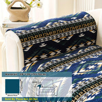 Boho Couch Cover - Chic Snow Chenille Sofa Slipcover