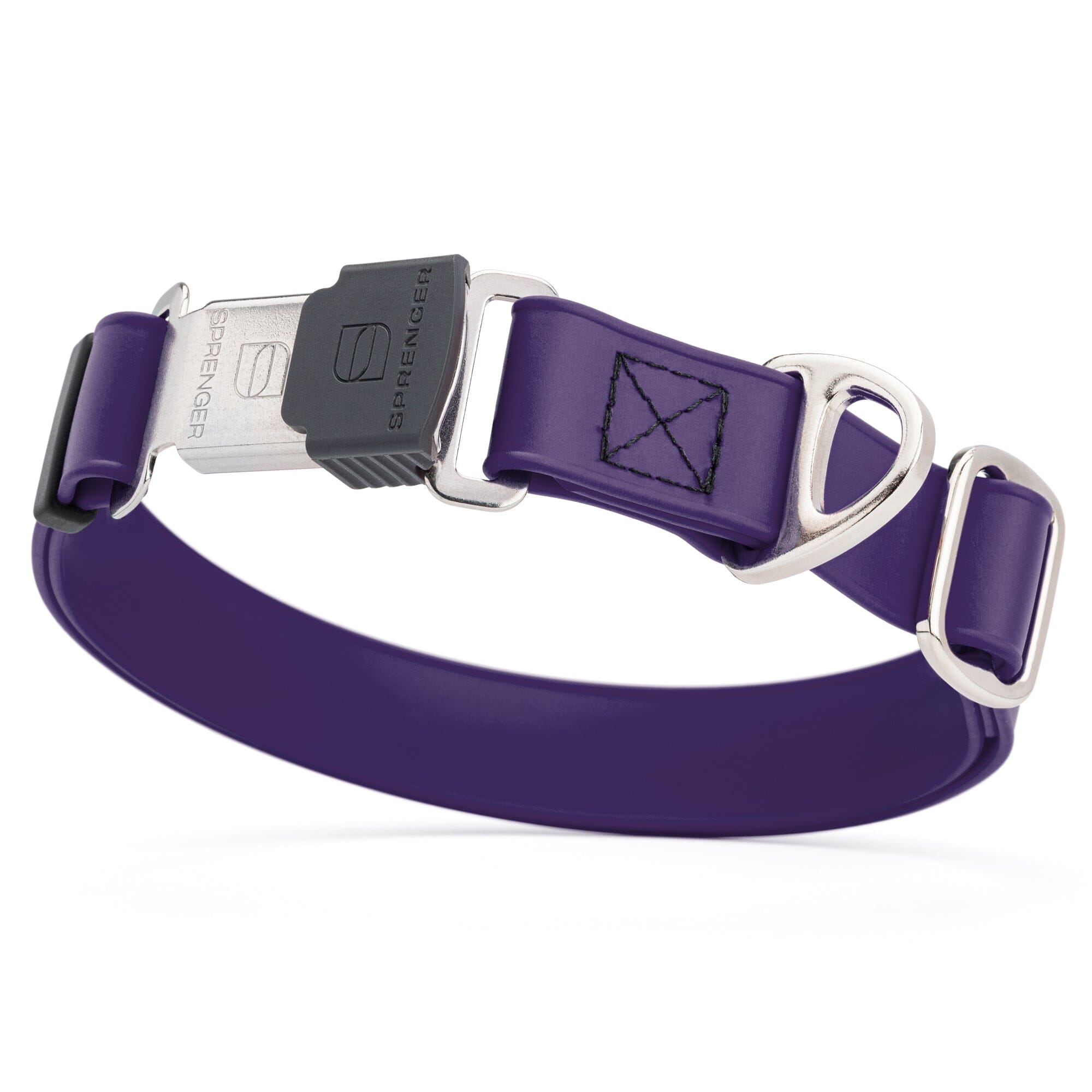 Sprenger BioThane Waterproof Dog Collar - Stainless Steel ClicLock Quick Release Buckle