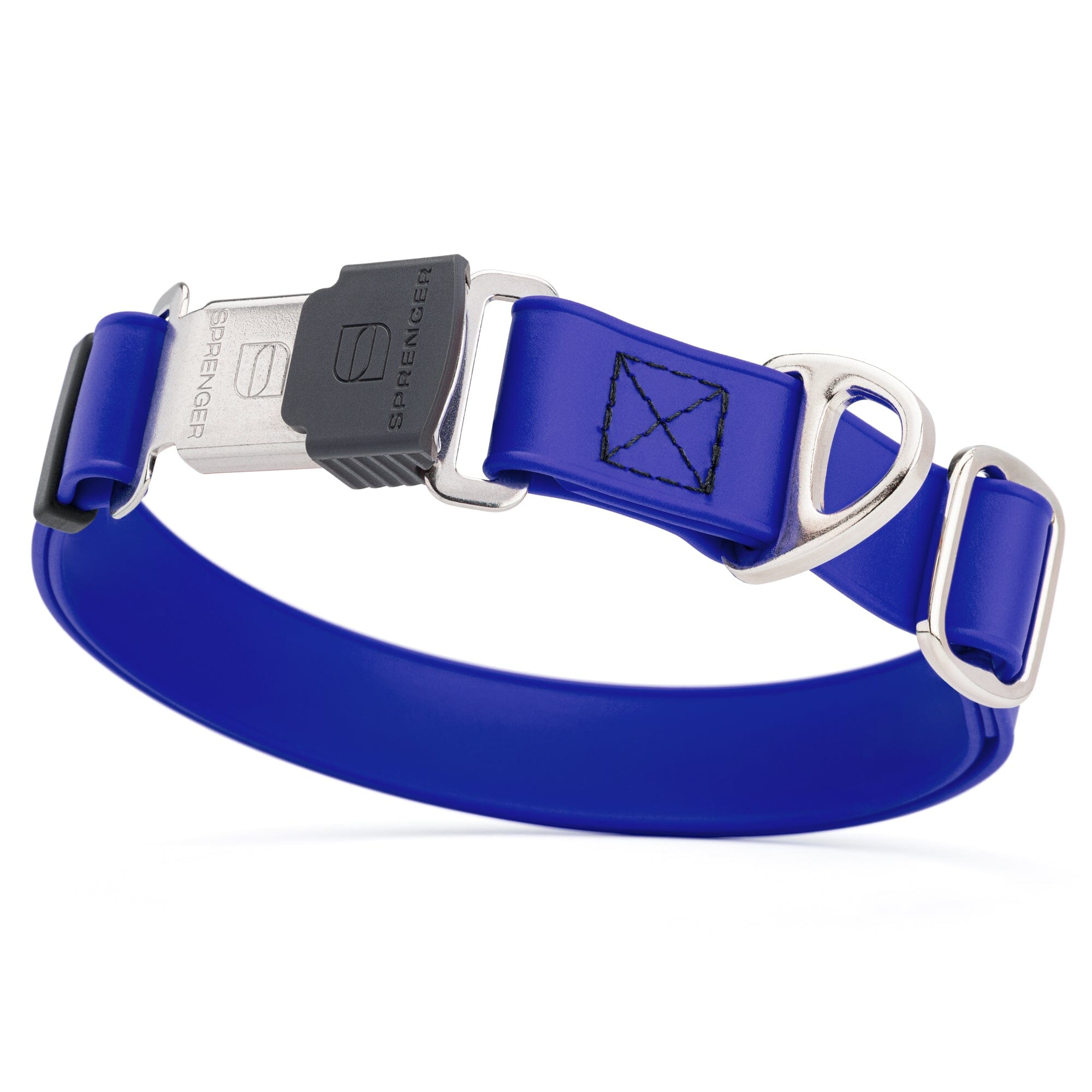 Sprenger BioThane Waterproof Dog Collar - Stainless Steel ClicLock Quick Release Buckle