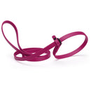 dark pink waterproof Biothane Slip Lead leash in 5ft or 7ft and 3/8", 5/8" or 1/2" widths
