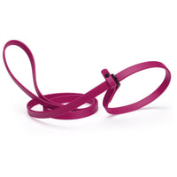 dark pink waterproof Biothane Slip Lead leash in 5ft or 7ft and 3/8", 5/8" or 1/2" widths