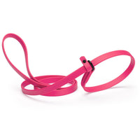 hot pink waterproof Biothane Slip Lead leash in 5ft or 7ft and 3/8", 5/8" or 1/2" widths