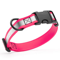 Biothane Reflective Dog Collar - Quick Release Buckle