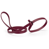 maroon waterproof Biothane Slip Lead leash in 5ft or 7ft and 3/8", 5/8" or 1/2" widths