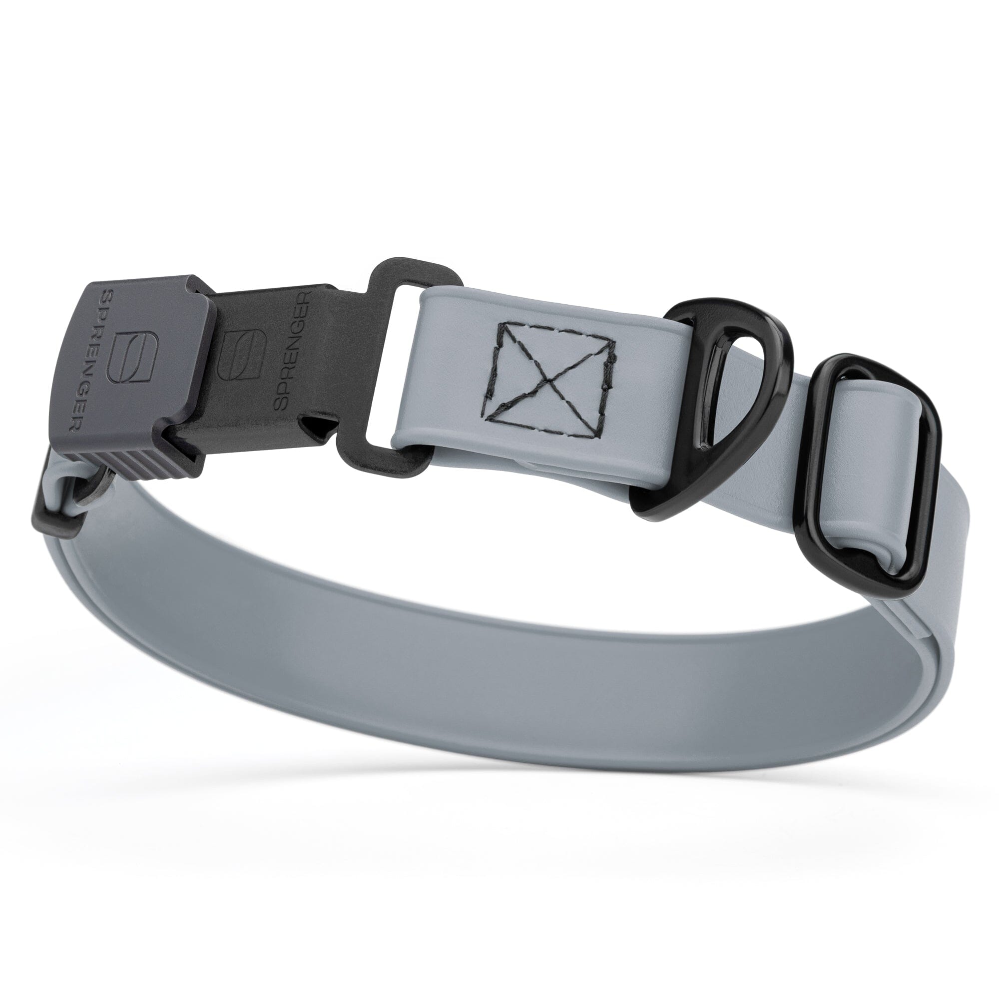 Sprenger BioThane Waterproof Dog Collar - Stainless Steel ClicLock Quick Release Buckle