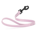 lavender purple SMOOTH BioThane Traffic Lead Leash with a black clip that comes in a 2 ft length and 3/4" width