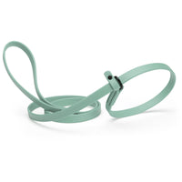 sage green waterproof Biothane Slip Lead leash in 5ft or 7ft and 3/8", 5/8" or 1/2" widths