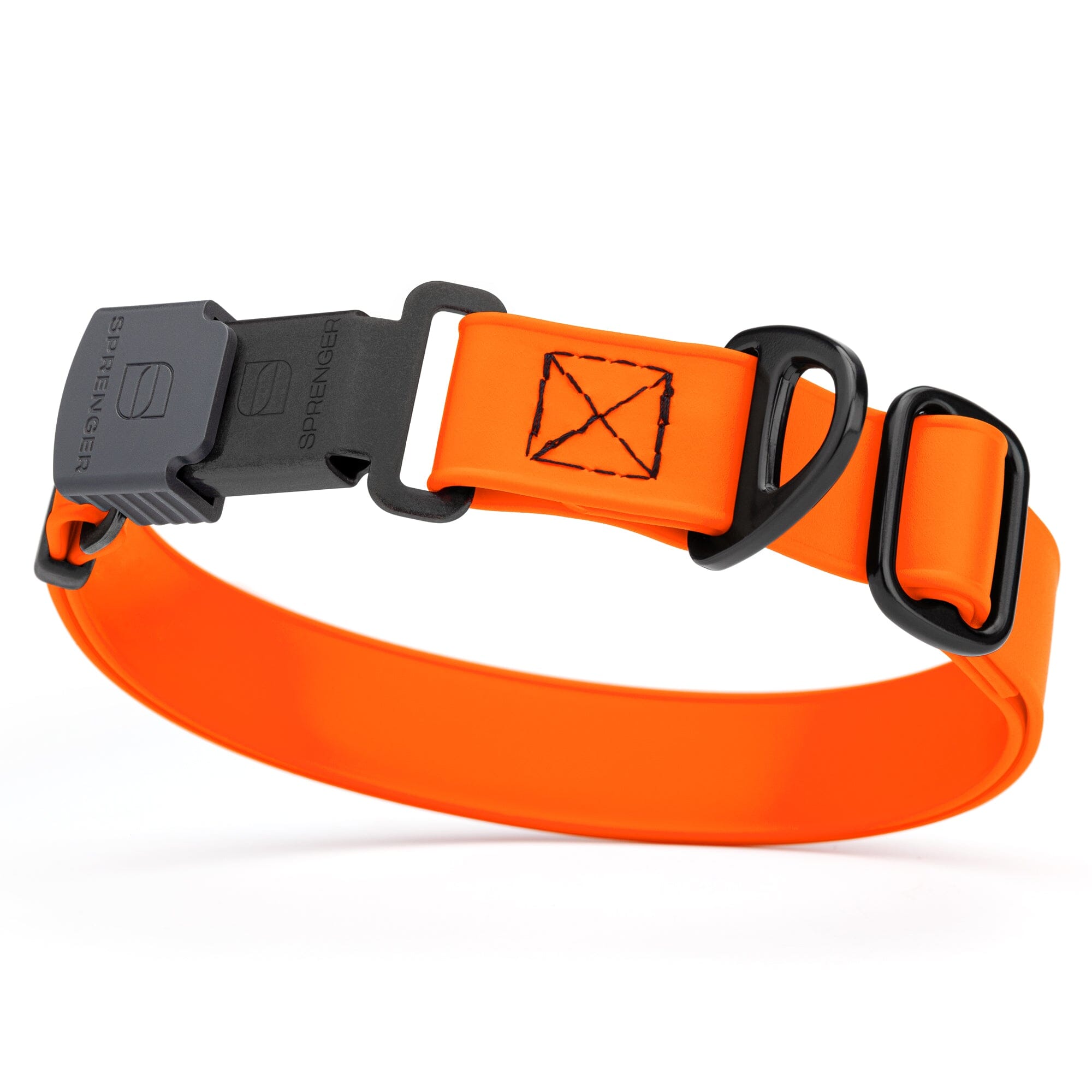 Sprenger BioThane Waterproof Dog Collar - Stainless Steel ClicLock Quick Release Buckle
