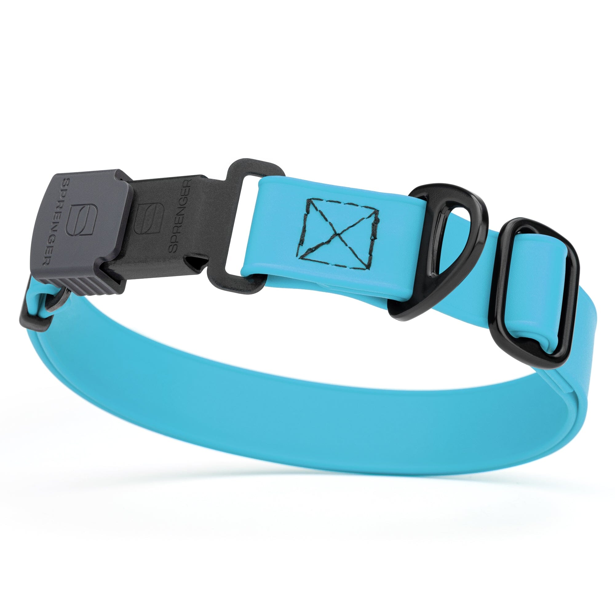 Sprenger BioThane Waterproof Dog Collar - Stainless Steel ClicLock Quick Release Buckle