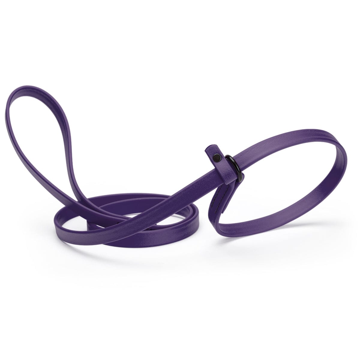 dark purple waterproof Biothane Slip Lead leash in 5ft or 7ft and 3/8", 5/8" or 1/2" widths