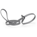 gray waterproof Biothane Slip Lead leash in 5ft or 7ft and 3/8", 5/8" or 1/2" widths