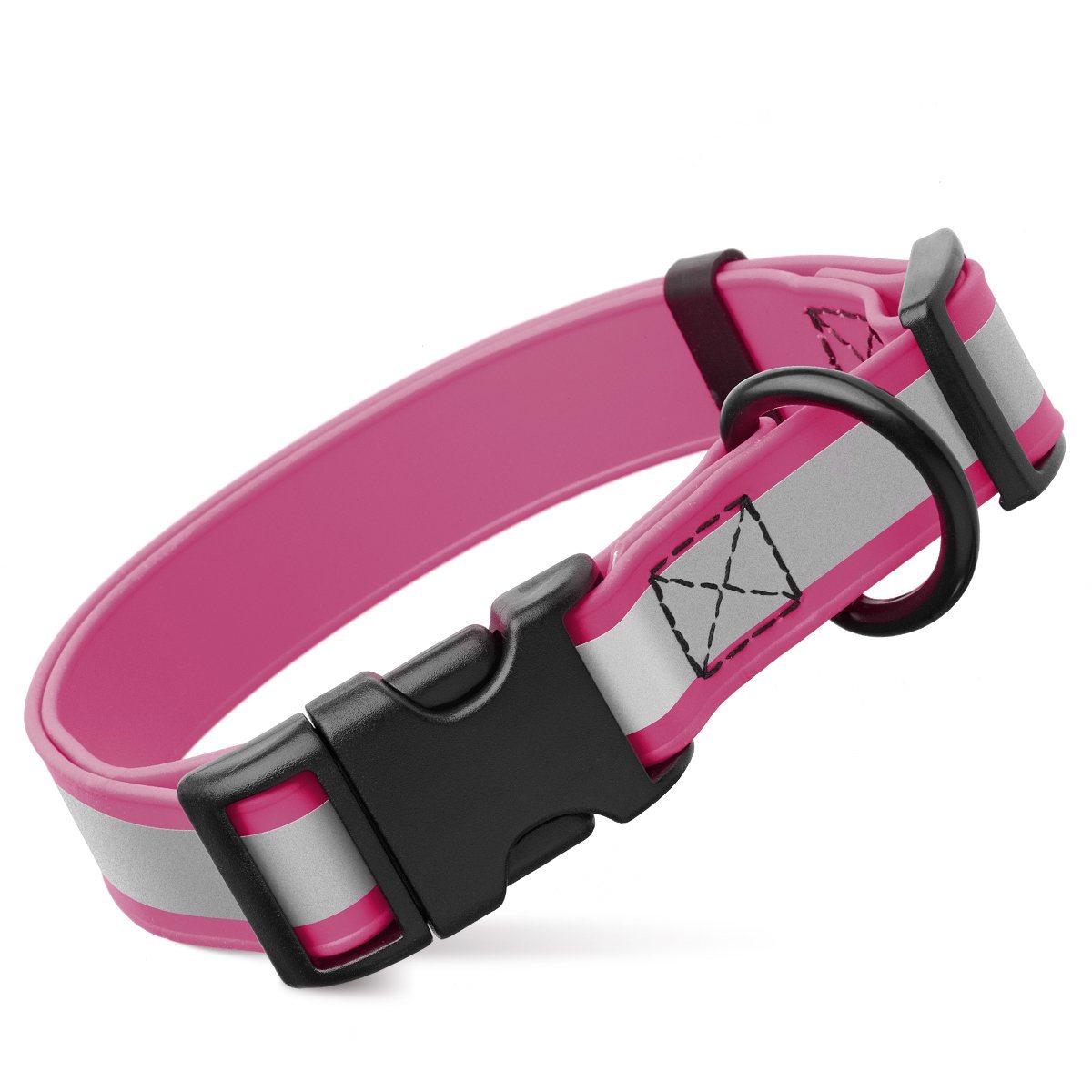 Biothane Reflective Dog Collar - Quick Release Buckle