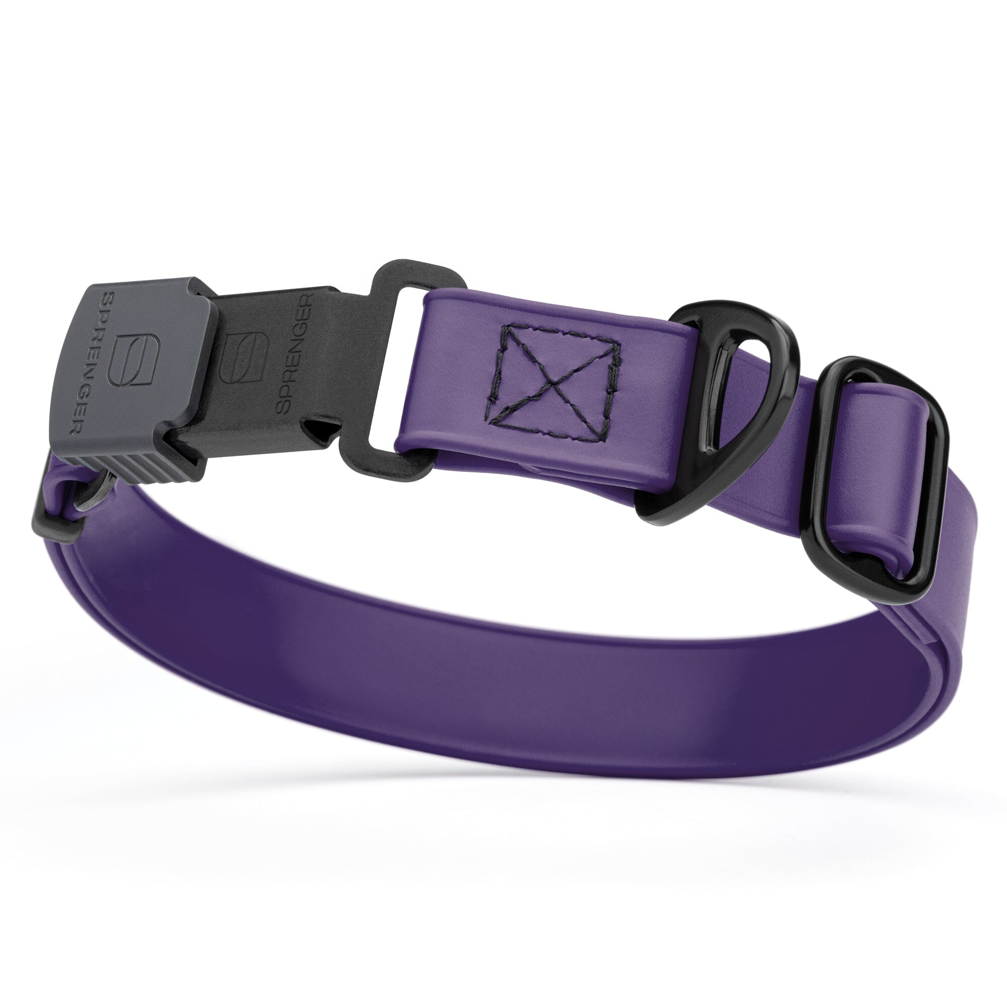 Sprenger BioThane Waterproof Dog Collar - Stainless Steel ClicLock Quick Release Buckle