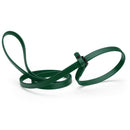 forest green waterproof Biothane Slip Lead leash in 5ft or 7ft and 3/8", 5/8" or 1/2" widths