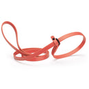 light orange waterproof Biothane Slip Lead leash in 5ft or 7ft and 3/8", 5/8" or 1/2" widths