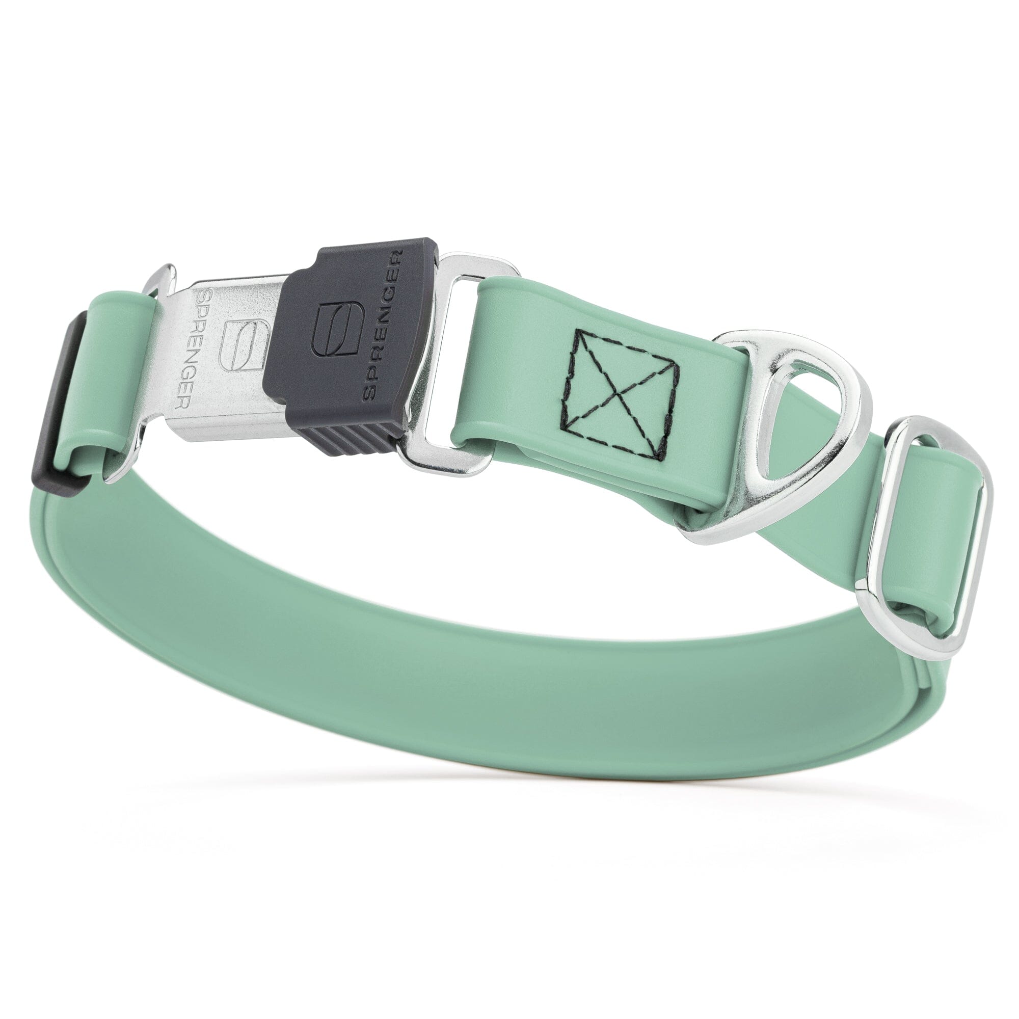 Sprenger BioThane Waterproof Dog Collar - Stainless Steel ClicLock Quick Release Buckle