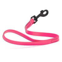 hot pink SMOOTH BioThane Traffic Lead Leash with a black clip that comes in a 2 ft length and 3/4" width