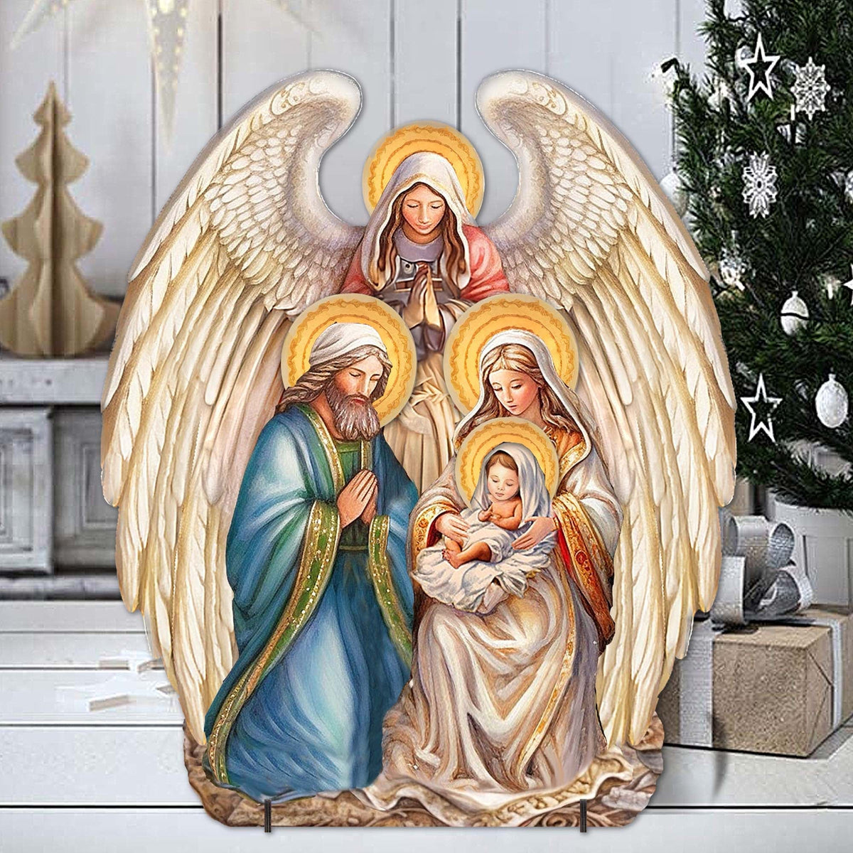 Angel Nativity Outdoor Lawn Art