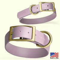 Brass: XXL (24-28"long, 1.5"wide) Biothane Collar