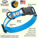 Biothane Reflective Dog Collar - Quick Release Buckle