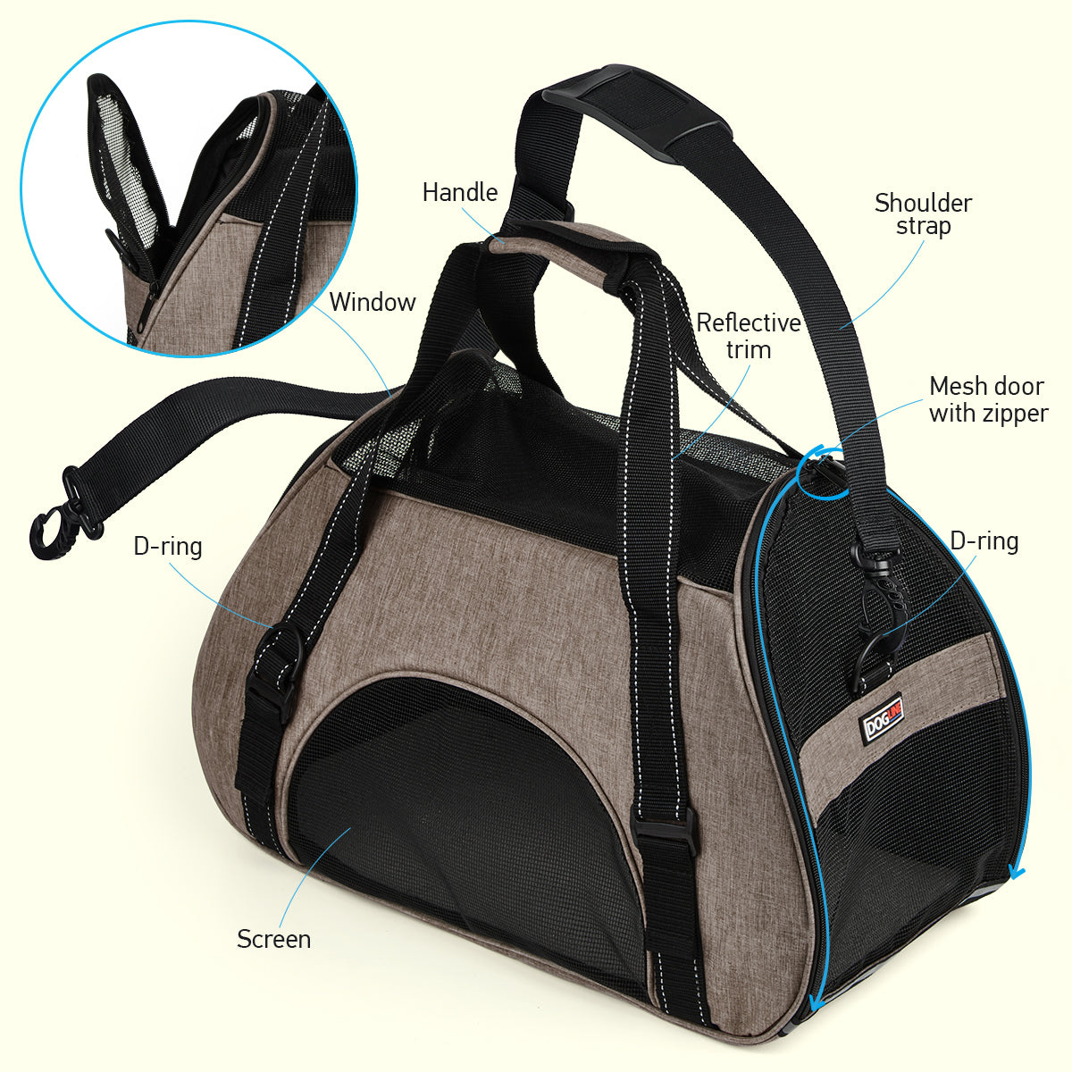 Pet Carrier Bag - Airline Approved