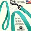 Black Clip - SMOOTH BioThane Traffic Lead: 2 ft; 3/4" width