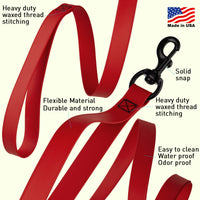 Biothane Waterproof Multi-Handle Dog Leash