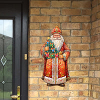 Saint Nicholas & Christmas Tree Door Hanger Art