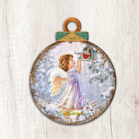 Little Christmas Angel Door Hanger Art