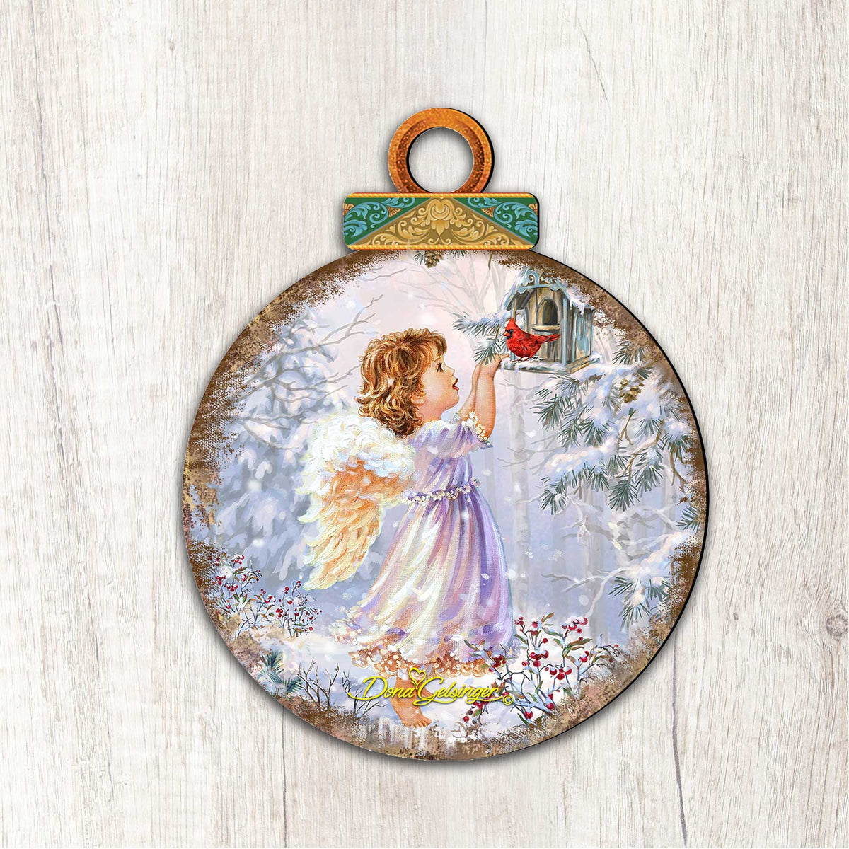 Little Christmas Angel Door Hanger Art