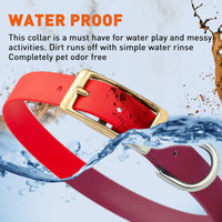 Brass: MEDIUM (15-18"long, 3/4"wide) Biothane Collar