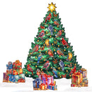 Christmas Tree & Winter Birds Freestanding Decoration
