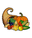 Thanksgiving Cornucopia Wooden Door Art