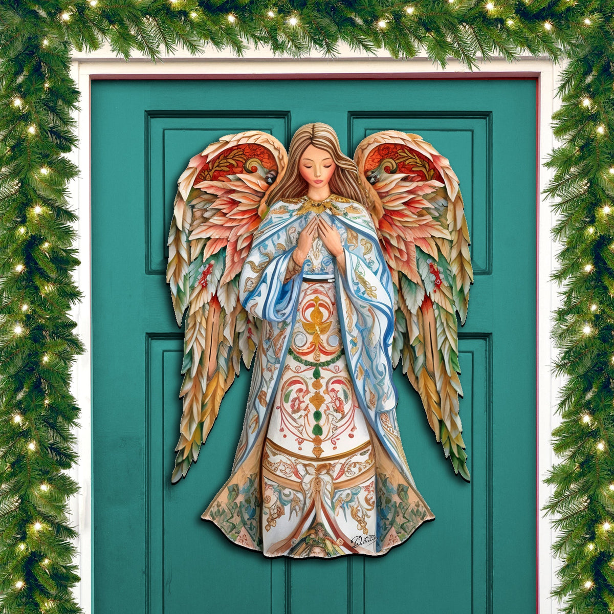 Elegant Angel of Hope Wood Art