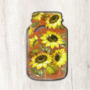 Sunflower Mason Jar Door Decor