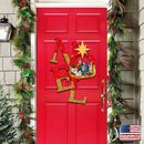 NOEL Nativity & Star of Bethlehem Door Hanger