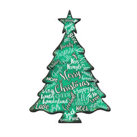 Modern Merry Christmas Tree Door Decor