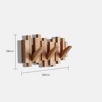 Hanging Wall Rack with Folding Pegs