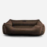 Cotton Sleeper Dog Bed in Brown - Chester & Lee