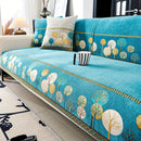 Pet Proof Couch Cover - Boho Chenille Sofa Cover with Tree Embroidery