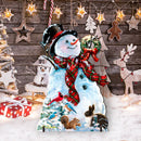 Old-Fashioned Snowman Christmas Lawn Art