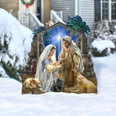 O Holy Night Nativity Scene Outdoor Lawn Display