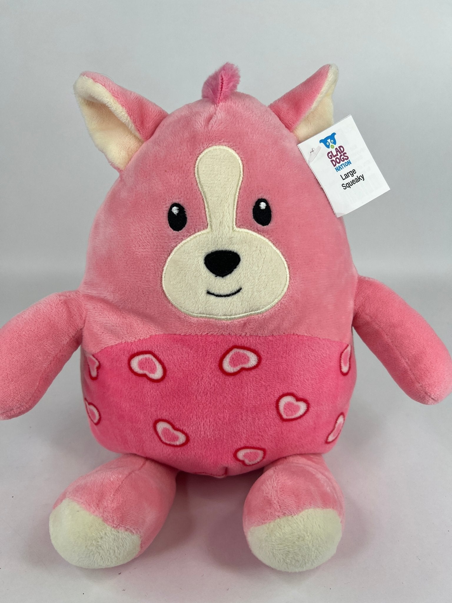 LARGE Hearts, Love & Candy Dog Toys Squeak & NO Squeak