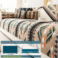 Boho Couch Cover - Chic Snow Chenille Sofa Slipcover