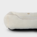 Furry Sleeper Dog Bed in Beige - Chester & Lee