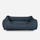 Fancy Corduroy Sleeper Dog Bed in Graphite - Chester & Lee