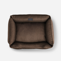 Cotton Sleeper Dog Bed in Brown - Chester & Lee