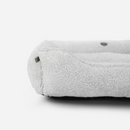 Furry Sleeper Dog Bed in Gray - Chester & Lee